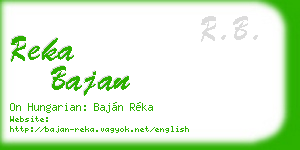 reka bajan business card