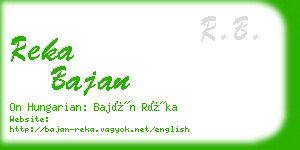 reka bajan business card